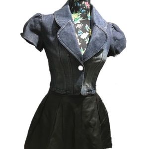 Arden B blue jean vest size S